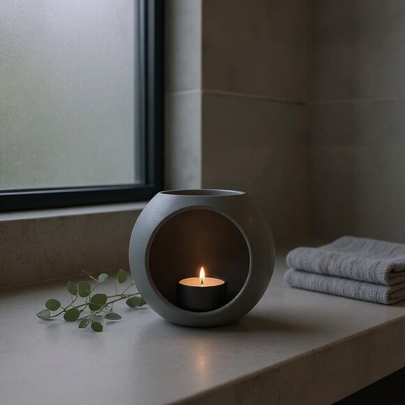 Flameless LED Ball Candle Holder Modern Home Decor Multi-Colors - Picture 4 of 14